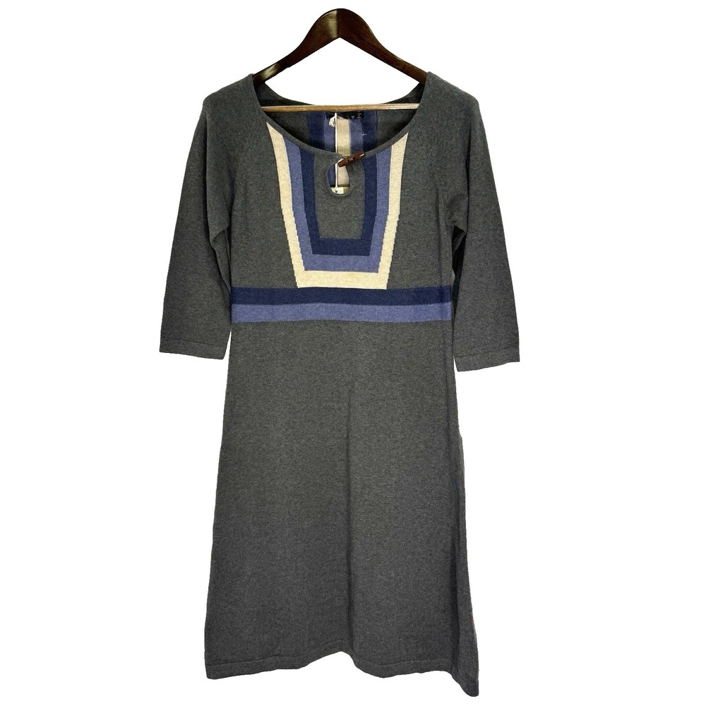 Prana Dress Medium Yarrah Sweater Dress 100% Organic Cotton Cottagecore Boho NEW - Picture 7 of 16